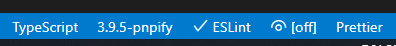 VSCode status bar